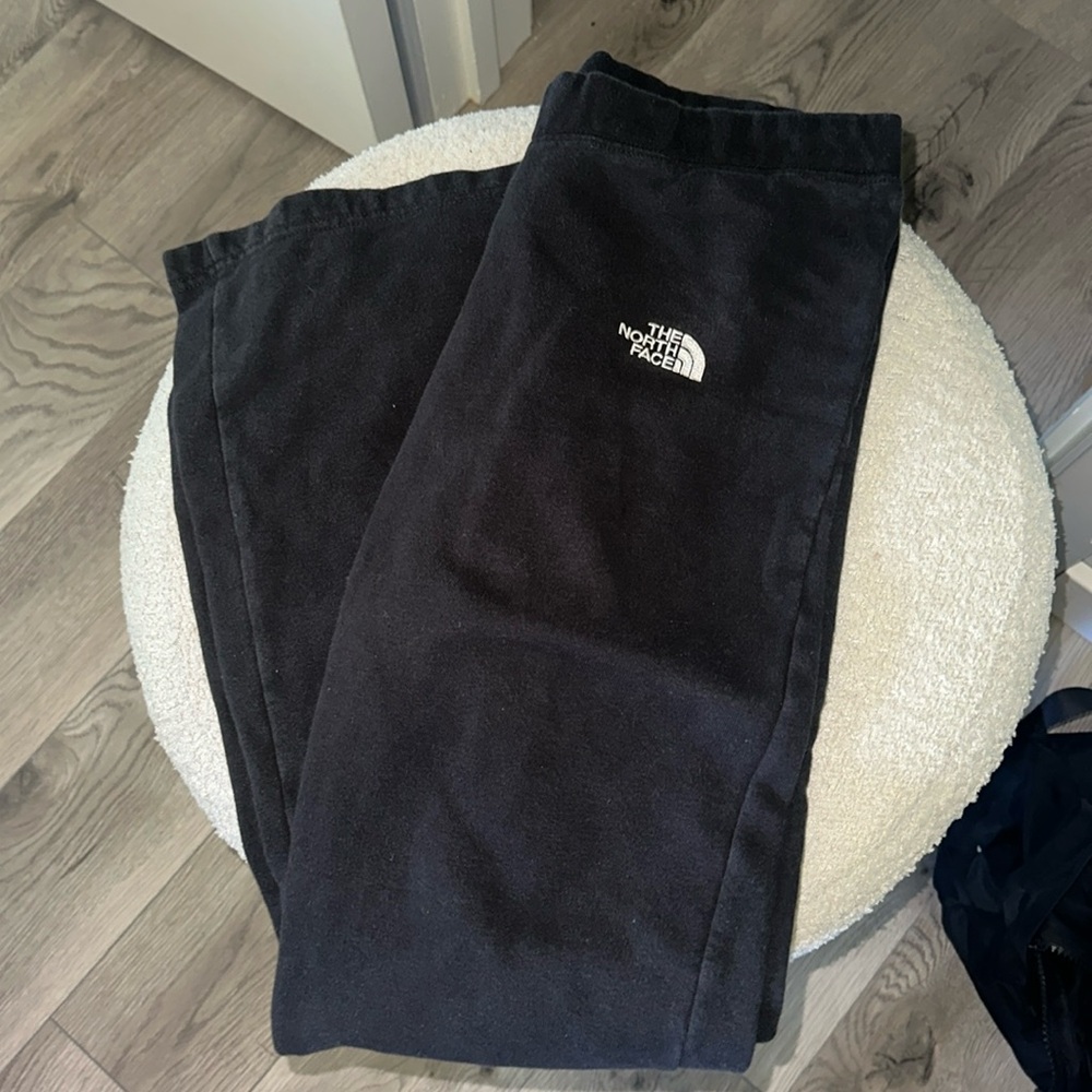 black wide leg low rise sweatpants